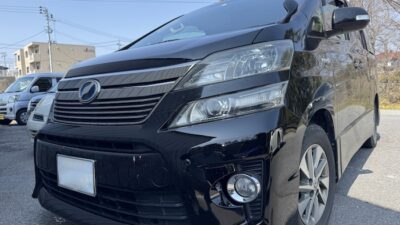 トヨタ ヴェルファイア フロントガラス修理【相馬市】