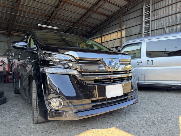 トヨタ ヴェルファイア フロントガラス修理【伊達市】