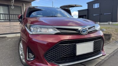 トヨタ カローラツーリング　フロントガラス修理【白河市】