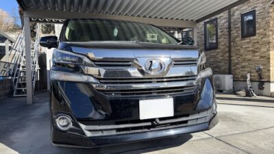 トヨタ ヴェルファイア フロントガラス修理【相馬市】