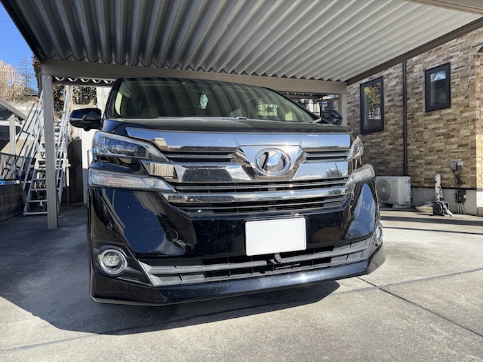 トヨタ ヴェルファイア フロントガラス修理【相馬市】