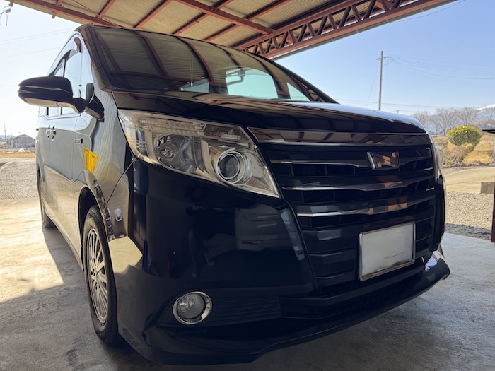 トヨタ ノア フロントガラス修理【福島市】